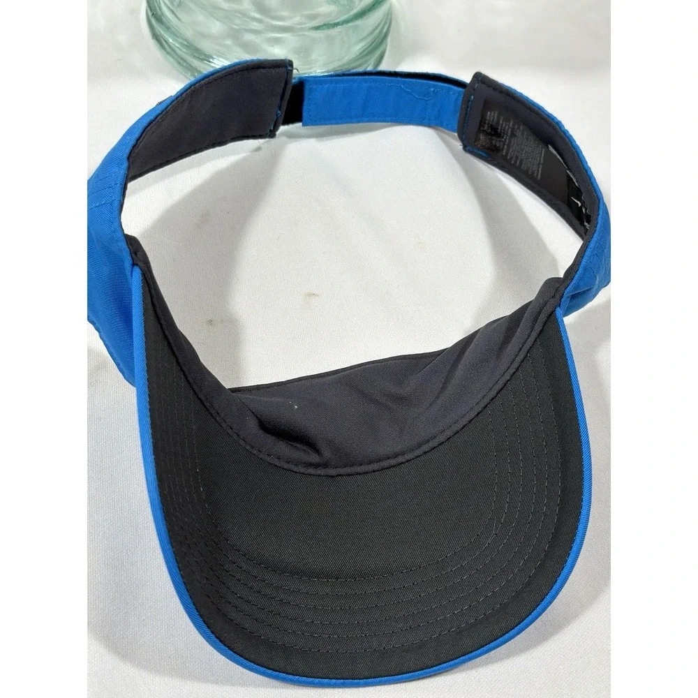 Nike Golf Visor Blue Swoosh Victory Preppy Country Club Adjustable Hat